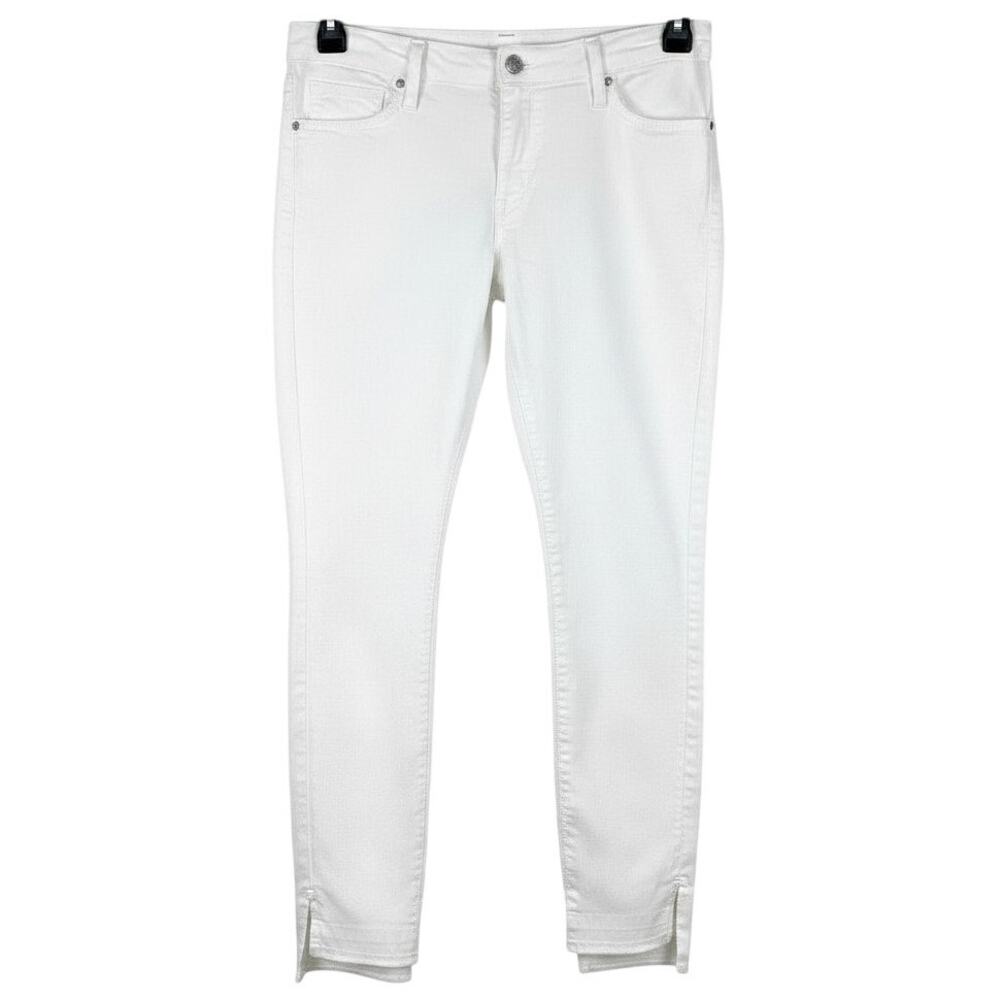 Just Black Nadine Skinny Jeans Women 26 / 28 White Step Hem Stretch READ